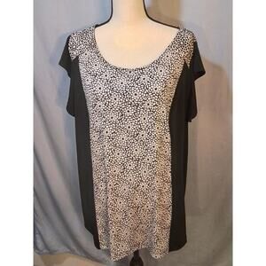Worthington black and white blouse